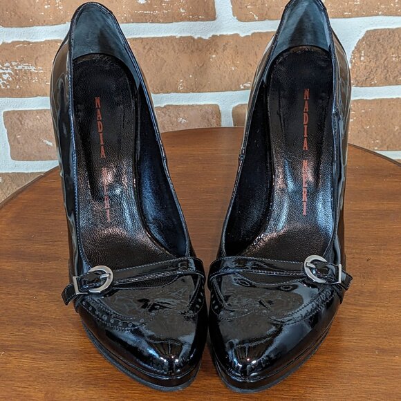 Nadia Neri Patent Leather Heels - Picture 1 of 9